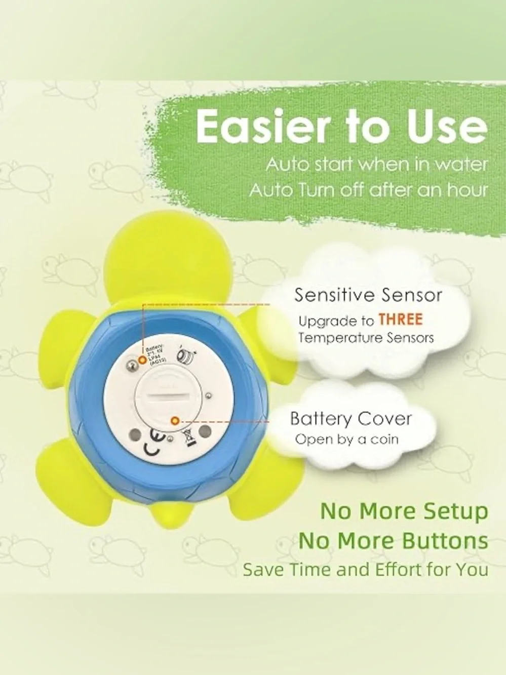 🆕 Baby Bath Thermometer Floating Toy, Baby Safety Tub Temperature